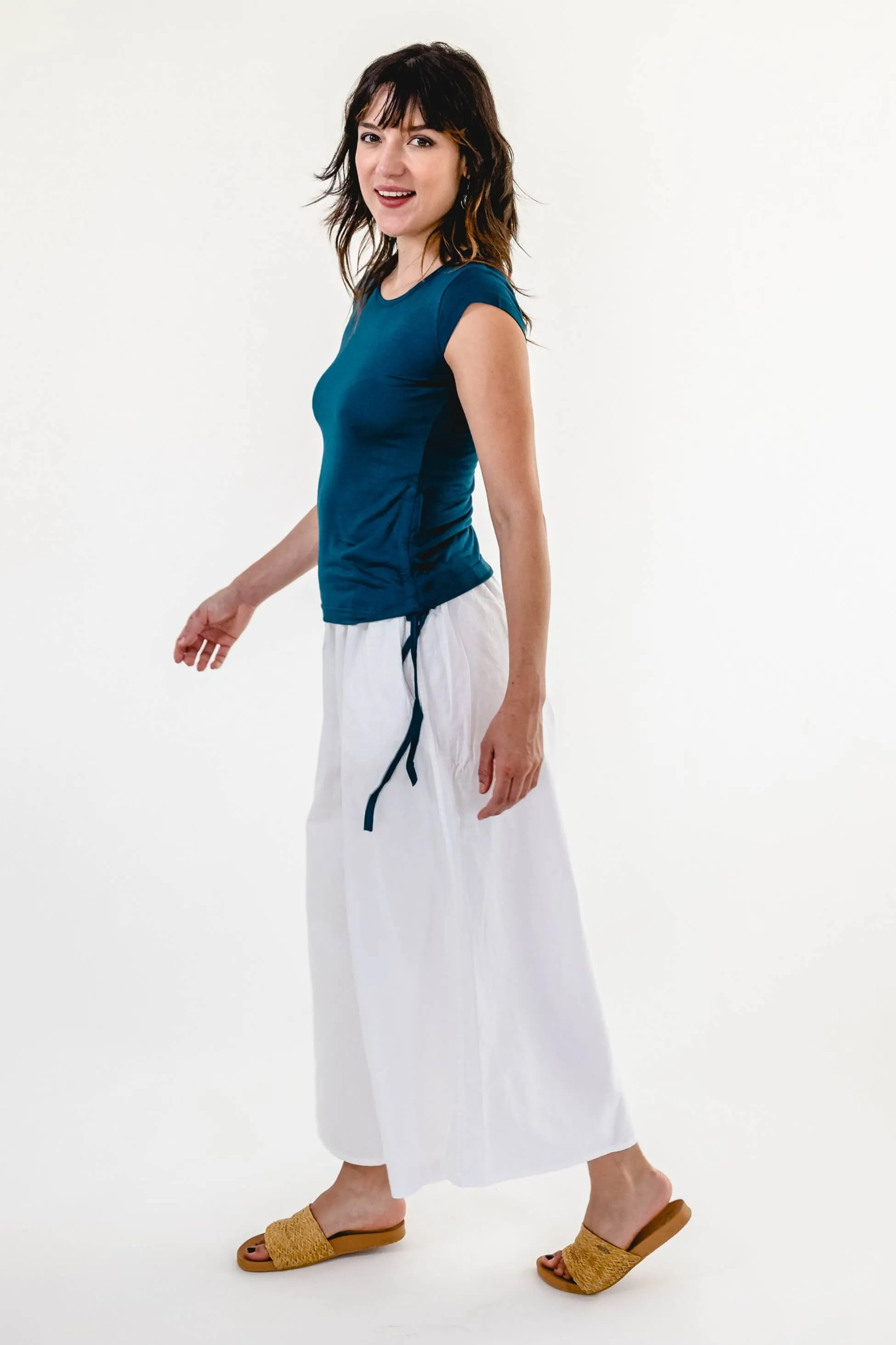 Palazzo Pants - White