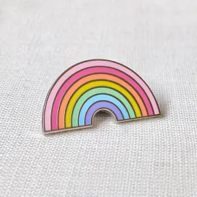 Pastel Rainbow Enamel Pin Badge