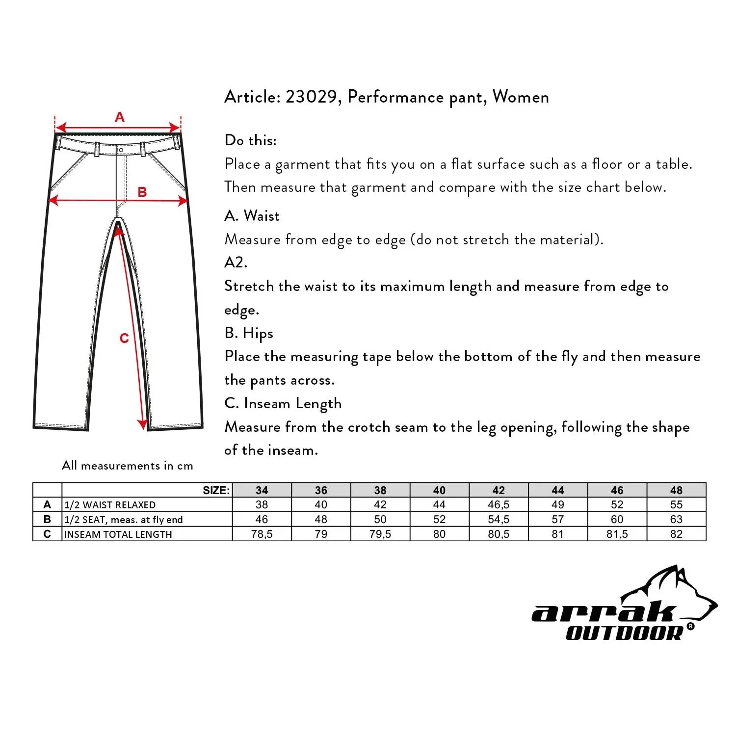 Performance Pants Lady (Olive)