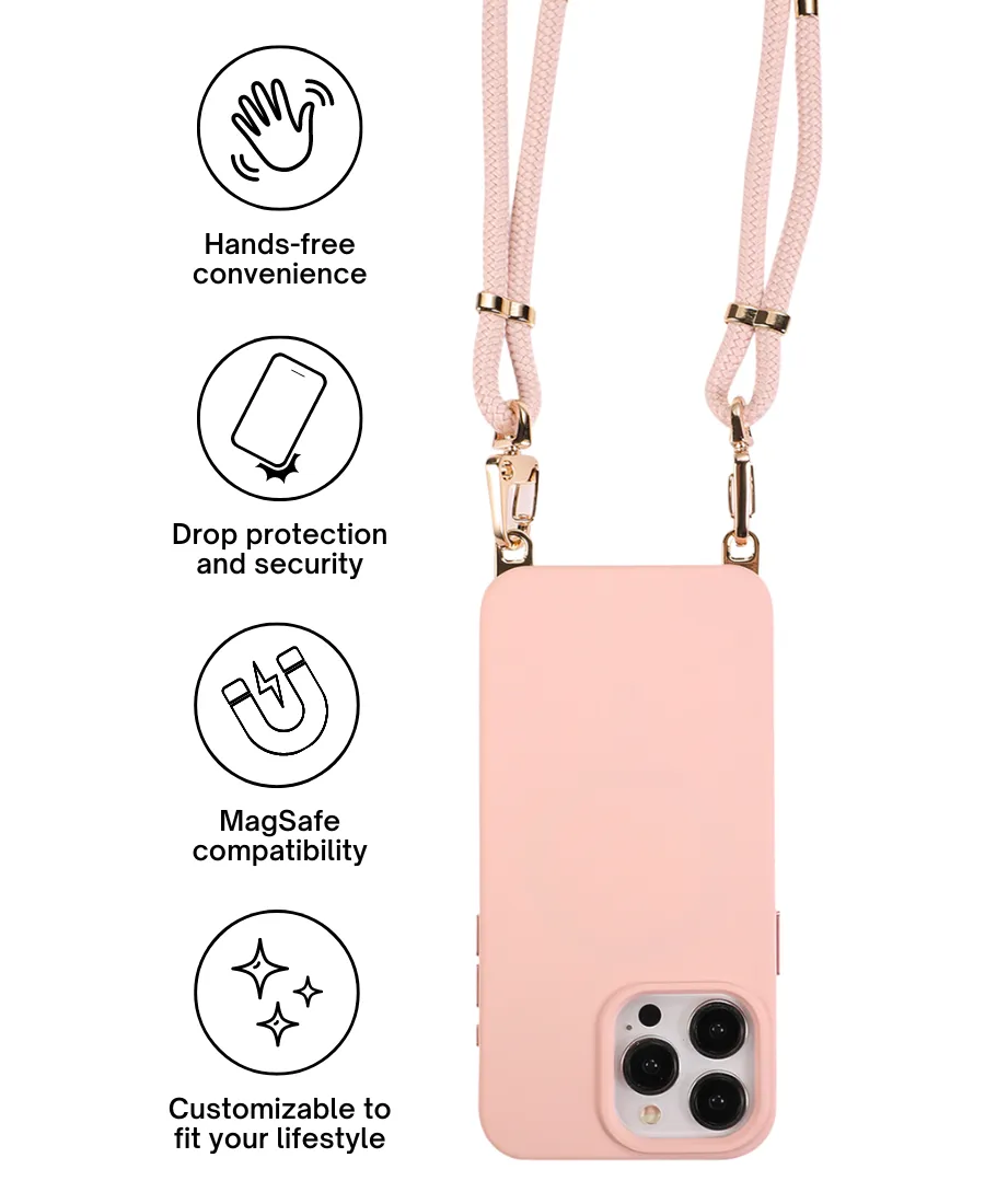 Pink MagSafe Crossbody Case Set