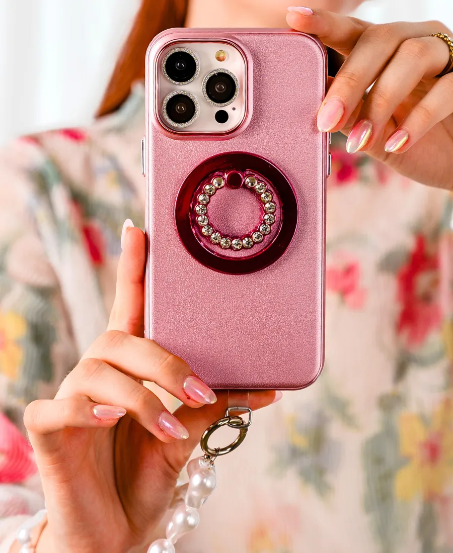 Pink Pearl Shimmer MagSafe Phone Case