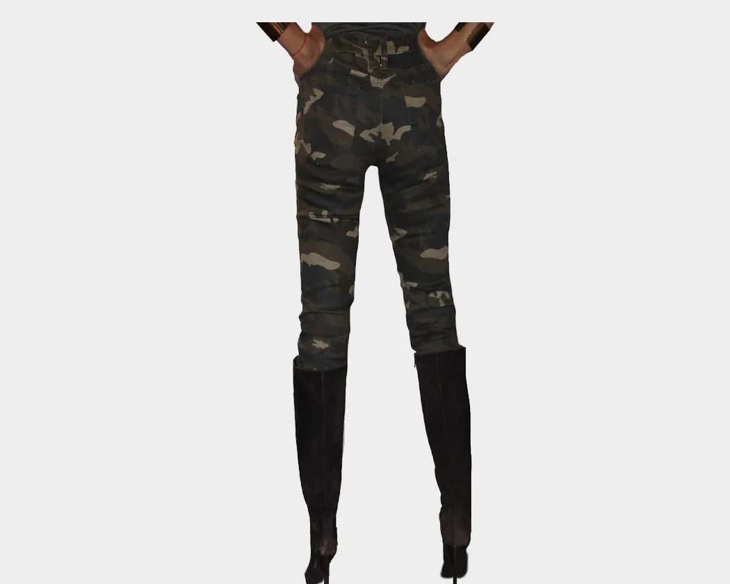 Print Cargo Jean Leggings - The Malibu