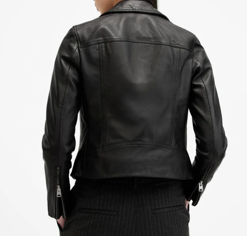 Priya Slim Fit Leather Jacket for Women