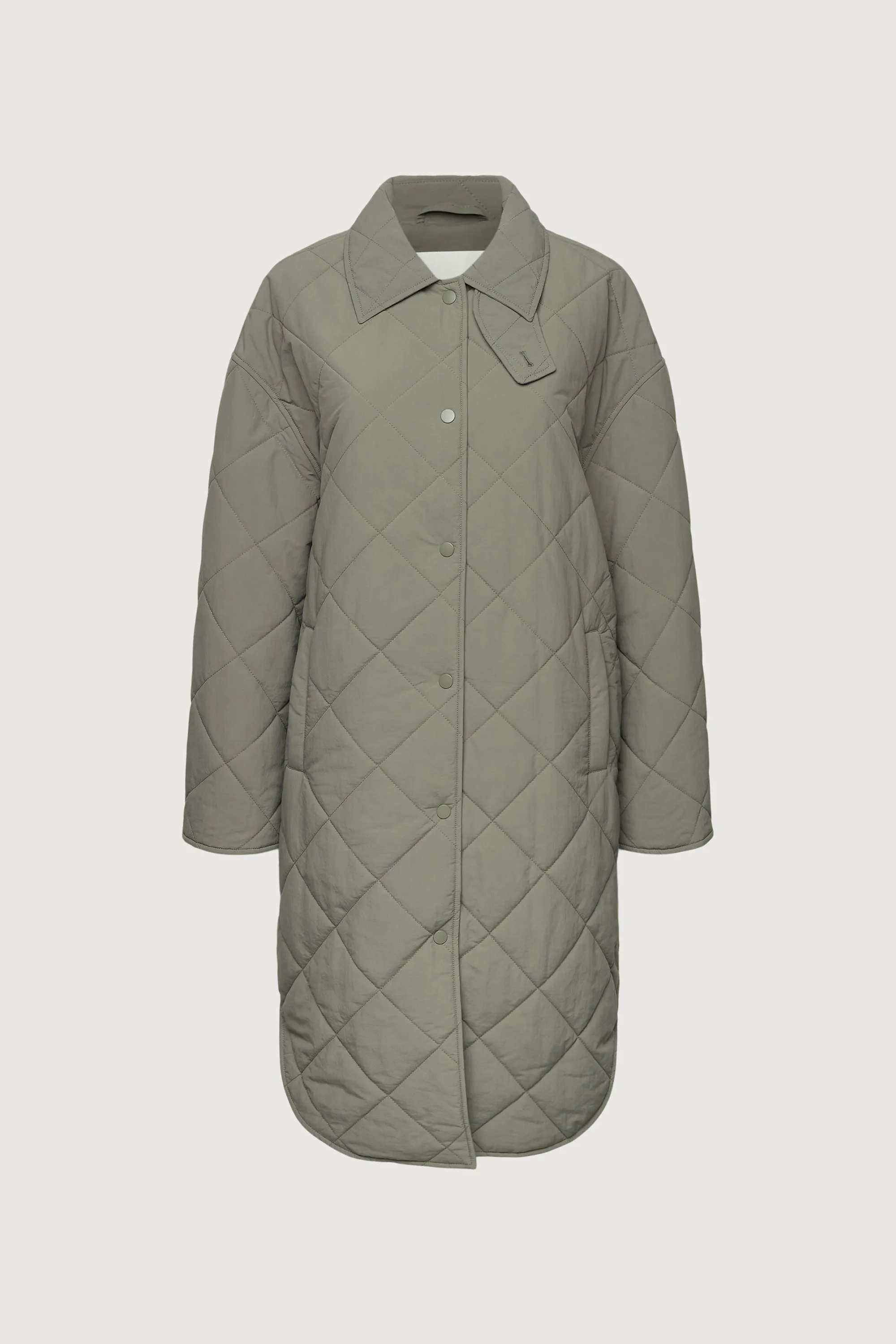 QUILTED PUFFER MIDI SHACKET