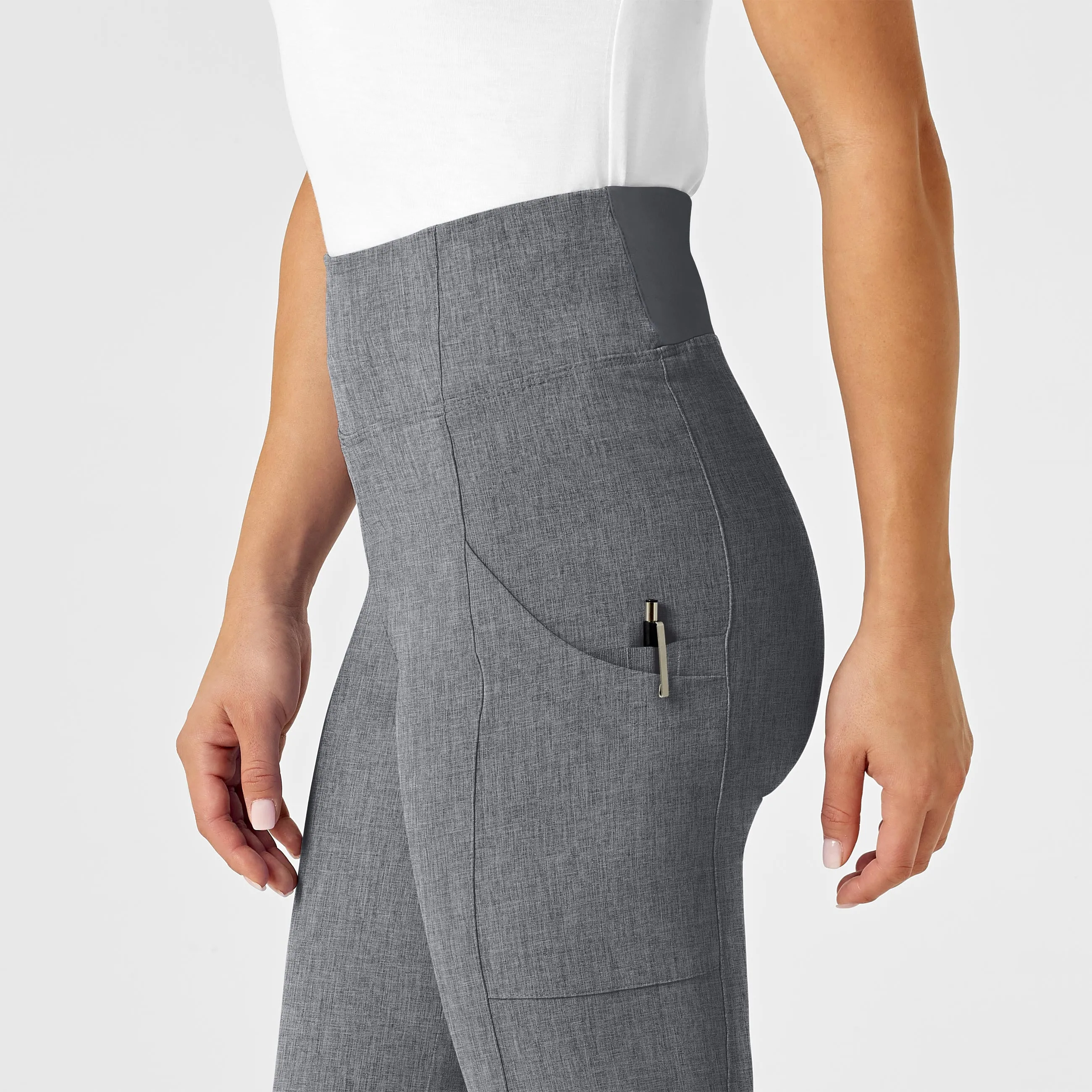 RENEW Women's High Waist Power Pant - Grey Heather