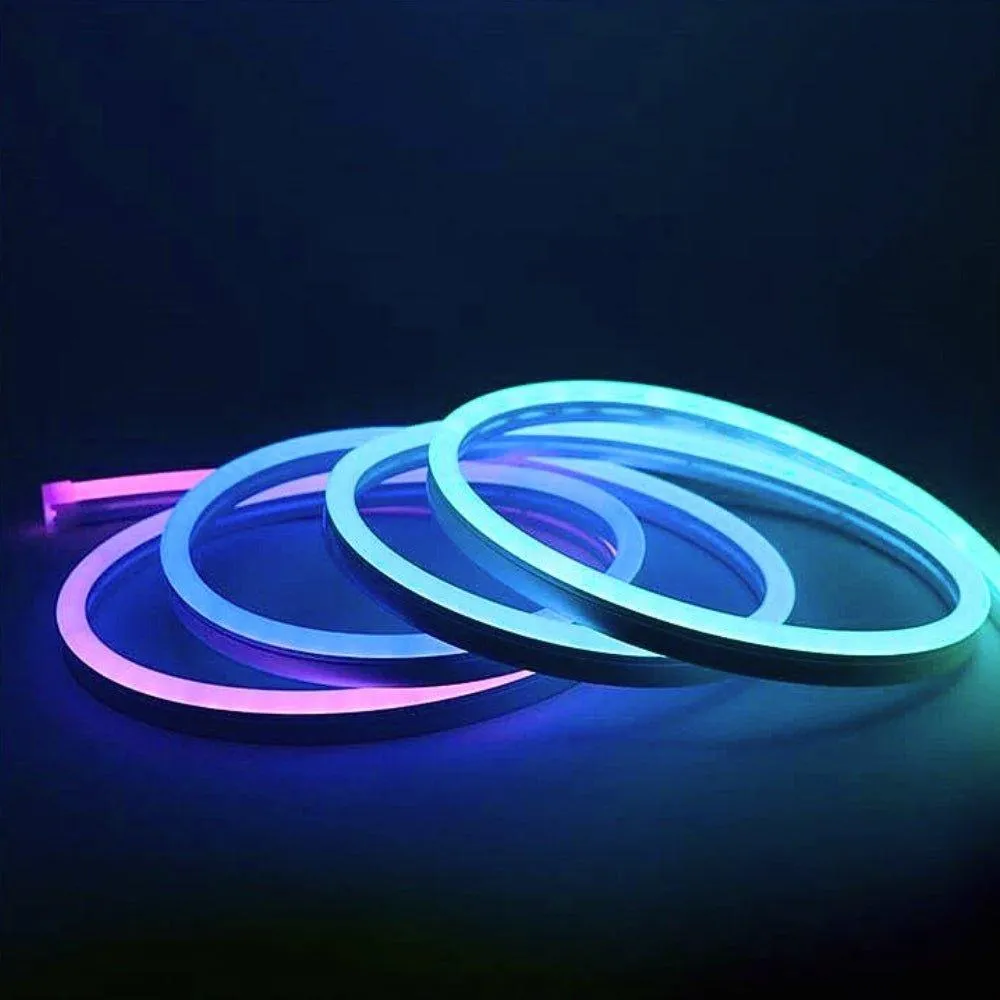 RGB Neon Flex 24V 10x20mm IP68 Waterproof 12.5cm Cut