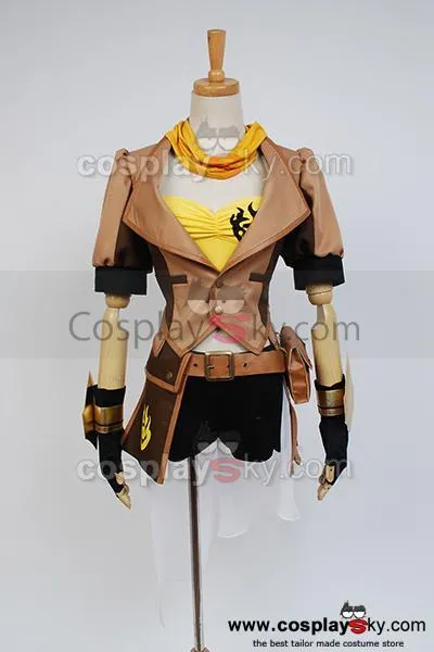 RWBY Rooster Teeth Yellow Trailer Yang Xiao Long Cosplay Costume