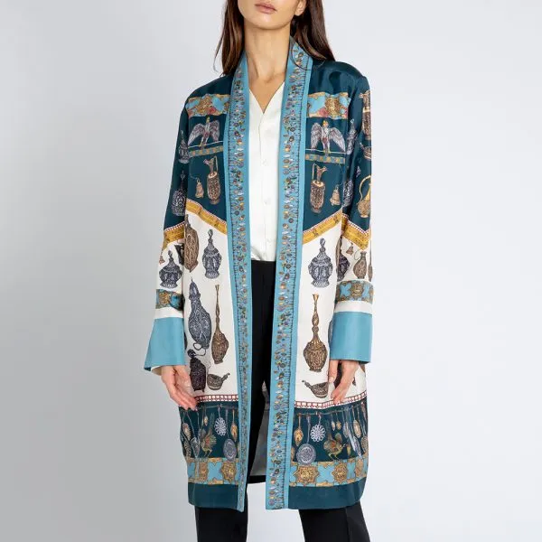 Sabina Savage "The Dogs' Treasure" Silk Jacket