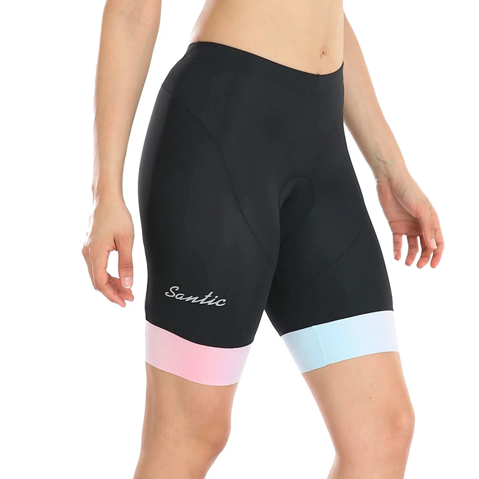 Santic Cloud Fan  Womens Cycling Shorts Padded Pink