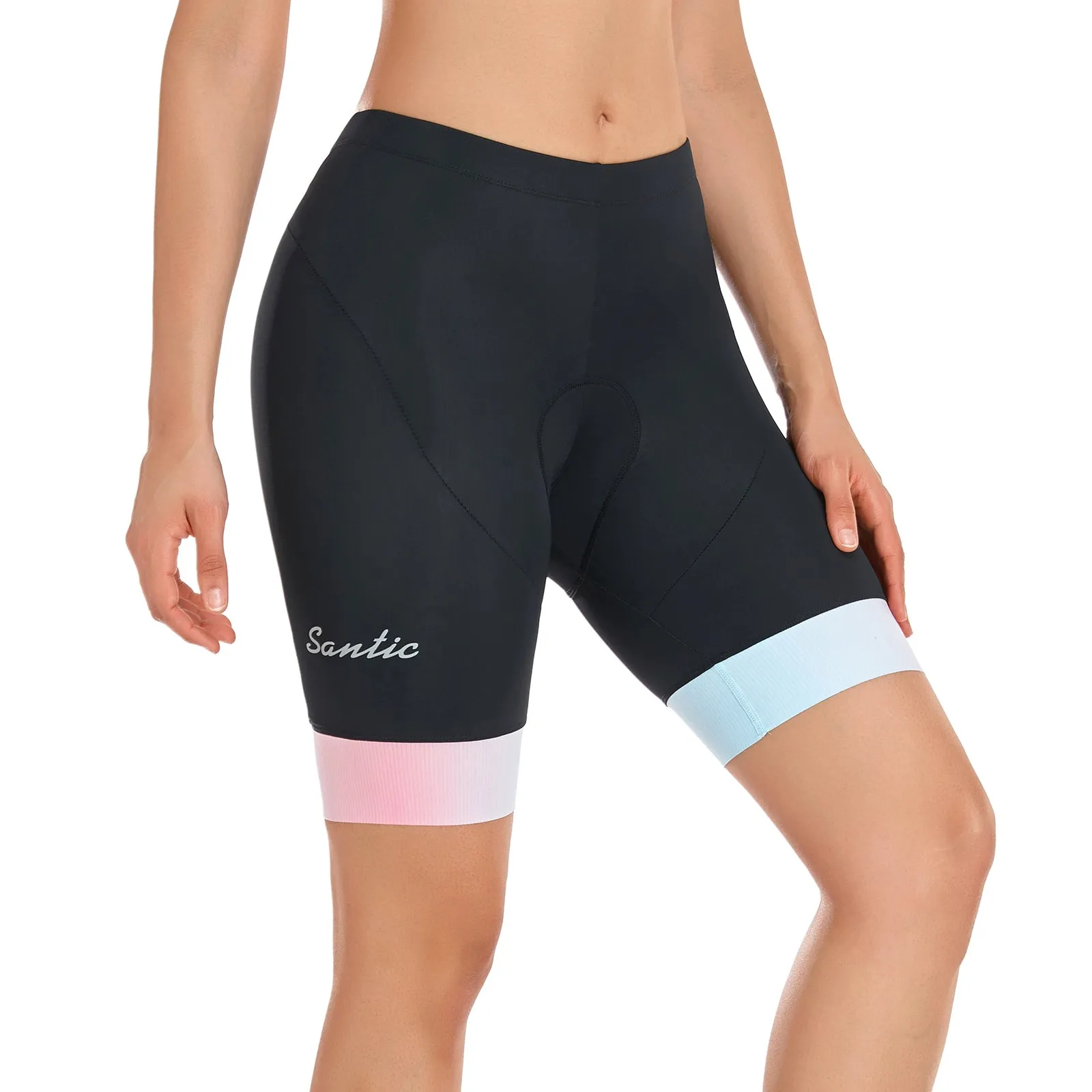 Santic Cloud Fan  Womens Cycling Shorts Padded Pink