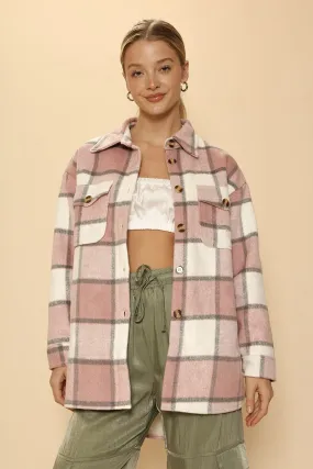 Sherpa Lined Plaid Jacket