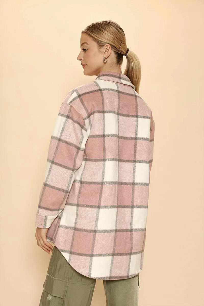 Sherpa Lined Plaid Jacket