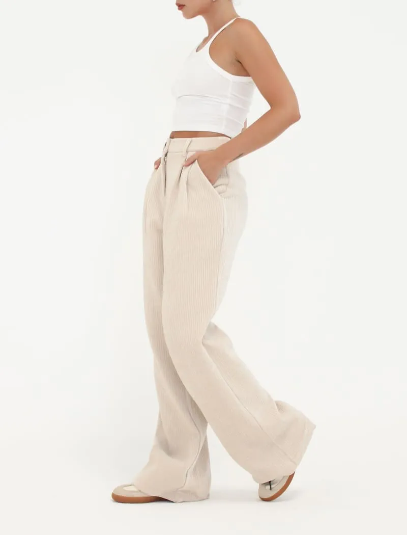 Simon Pant | Cream Corduroy