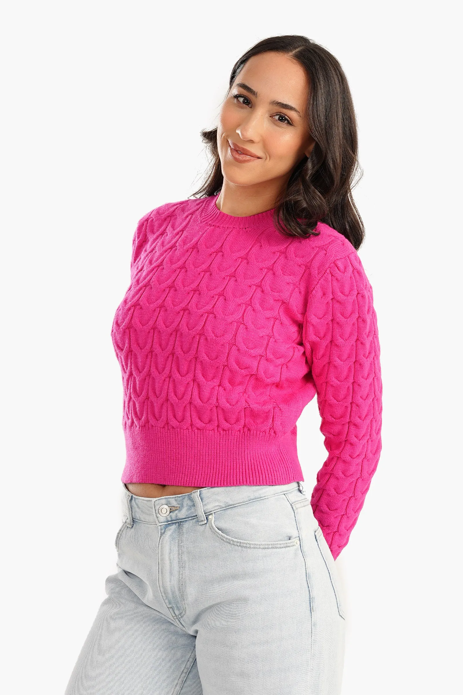 Snug Fit Cropped Pullover