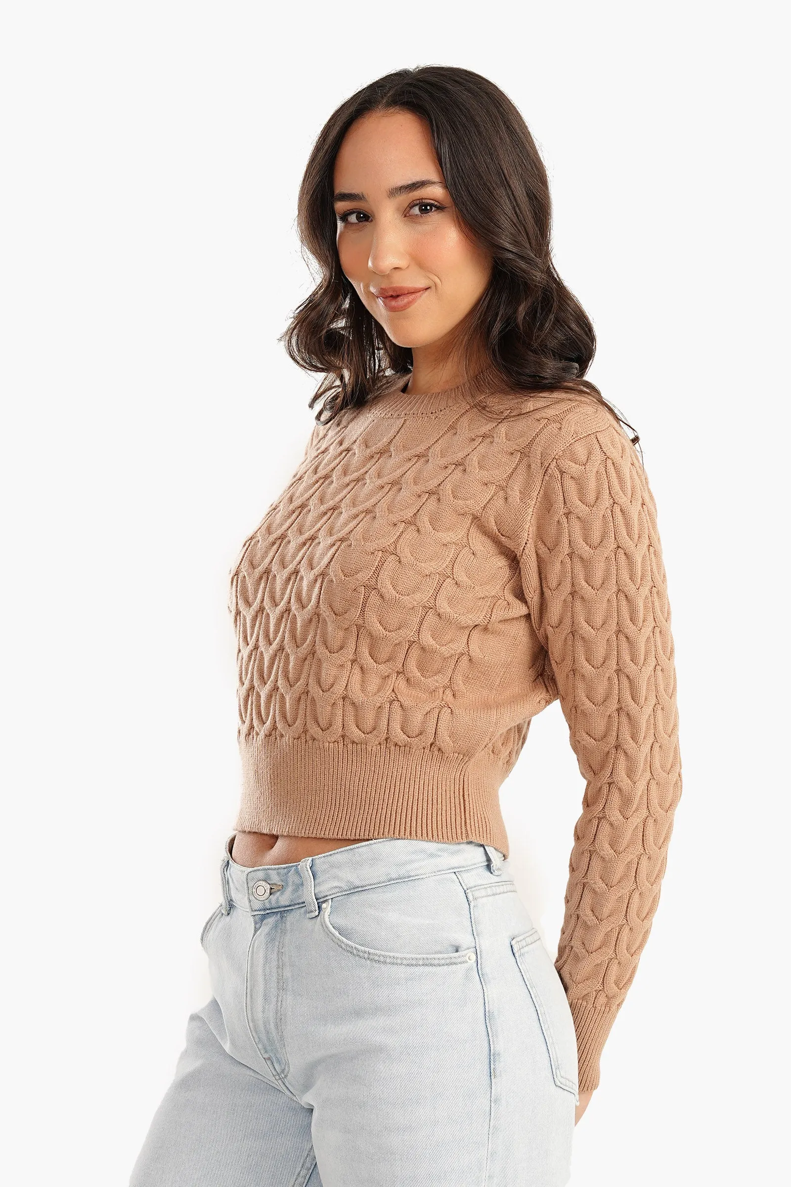 Snug Fit Cropped Pullover