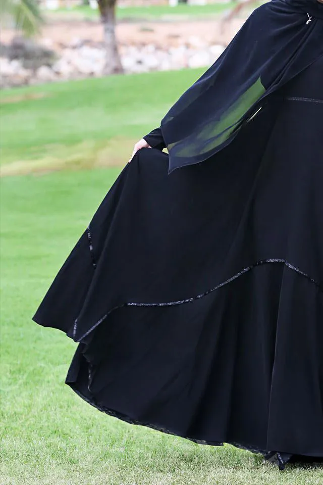 Sondos Elegant Full Circle Skirt Abaya