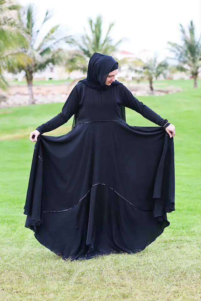 Sondos Elegant Full Circle Skirt Abaya