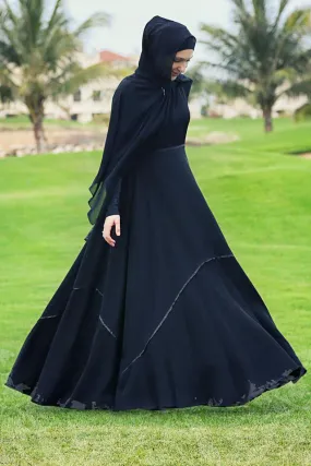 Sondos Elegant Full Circle Skirt Abaya