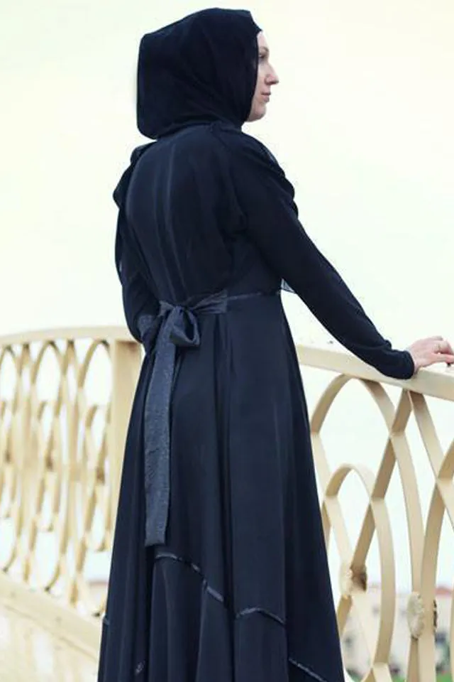 Sondos Elegant Full Circle Skirt Abaya