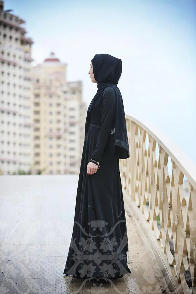 Sondos Elegant Full Circle Skirt Abaya