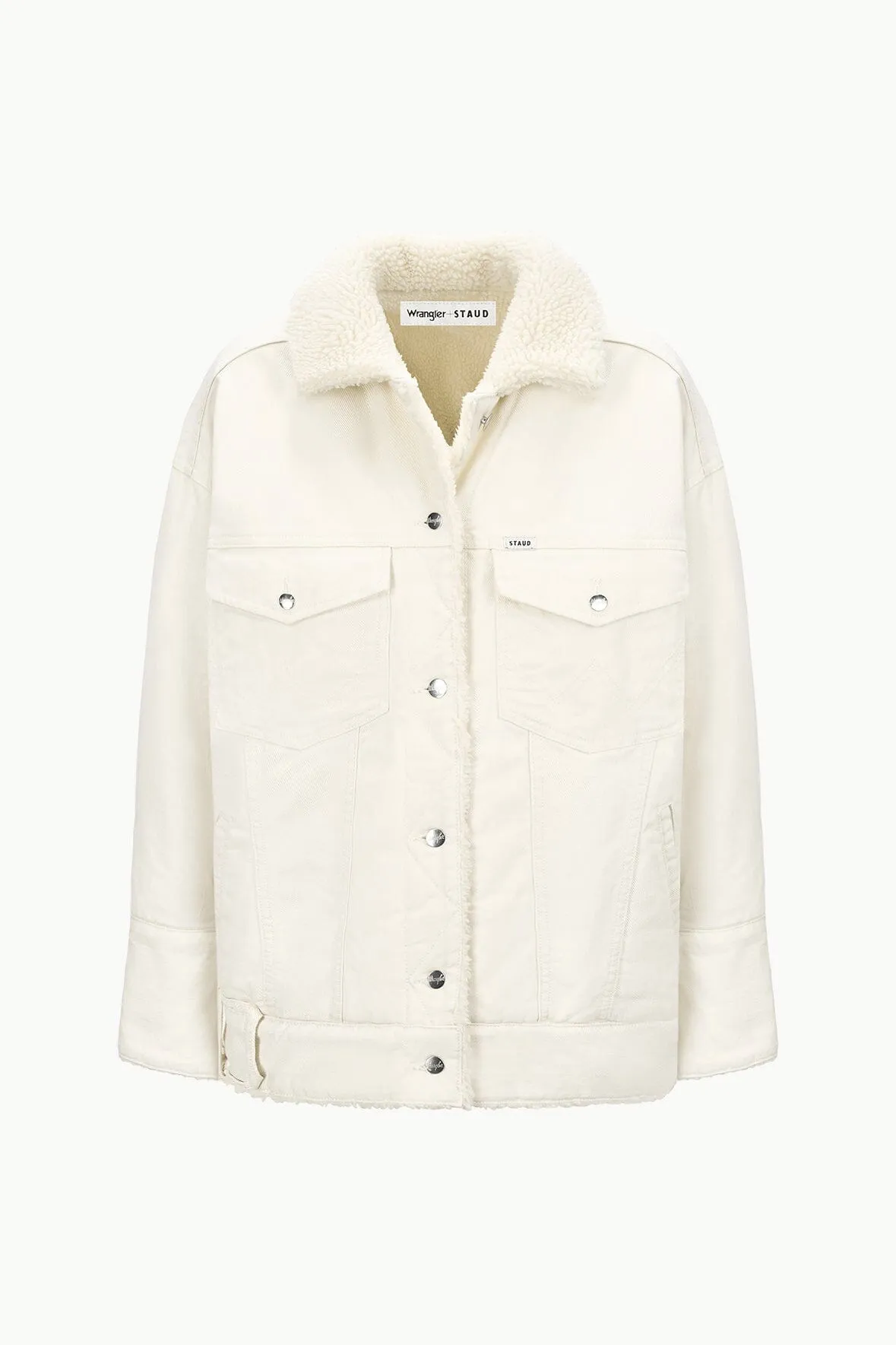 STAUD   WRANGLER REVERSIBLE BIGGEST JEAN JACKET | CREAM