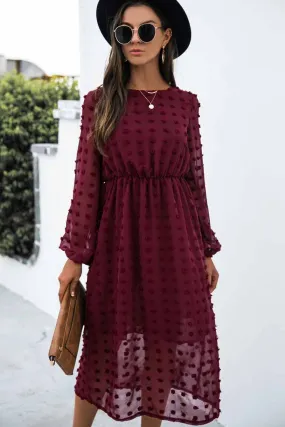 Swiss Dot Midi Dress