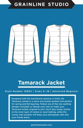 Tamarack Jacket Pattern from Grainline Studio