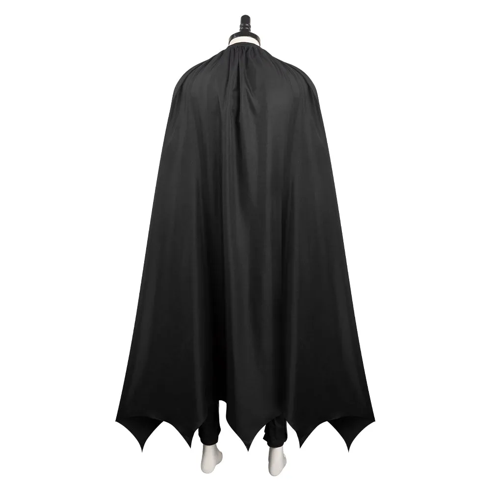 The Flash Batman Men Jumpsuit Cloak Outfits Halloween Carnival Cosplay Costume