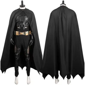 The Flash Batman Men Jumpsuit Cloak Outfits Halloween Carnival Cosplay Costume