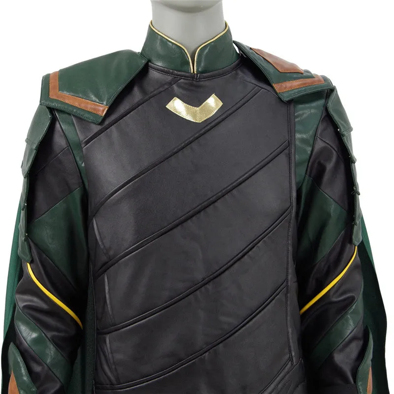 Thor 3 Ragnarok Loki Outfit Halloween Cosplay Costumes Cloak Adults ACcosplay