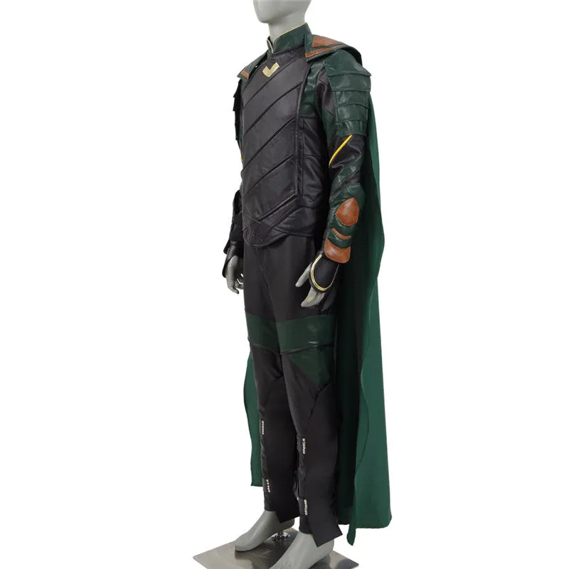 Thor 3 Ragnarok Loki Outfit Halloween Cosplay Costumes Cloak Adults ACcosplay