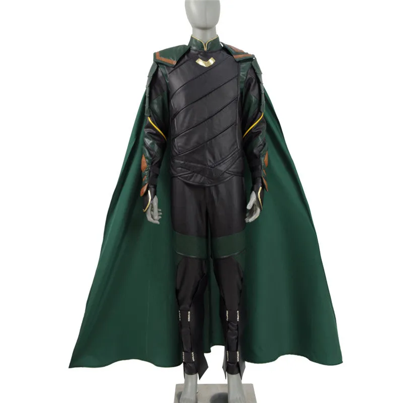 Thor 3 Ragnarok Loki Outfit Halloween Cosplay Costumes Cloak Adults ACcosplay