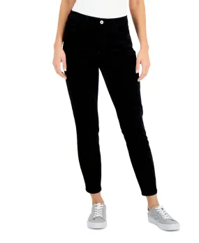 Tommy Hilfiger Women's Corduroy Skinny Ankle Pants Black