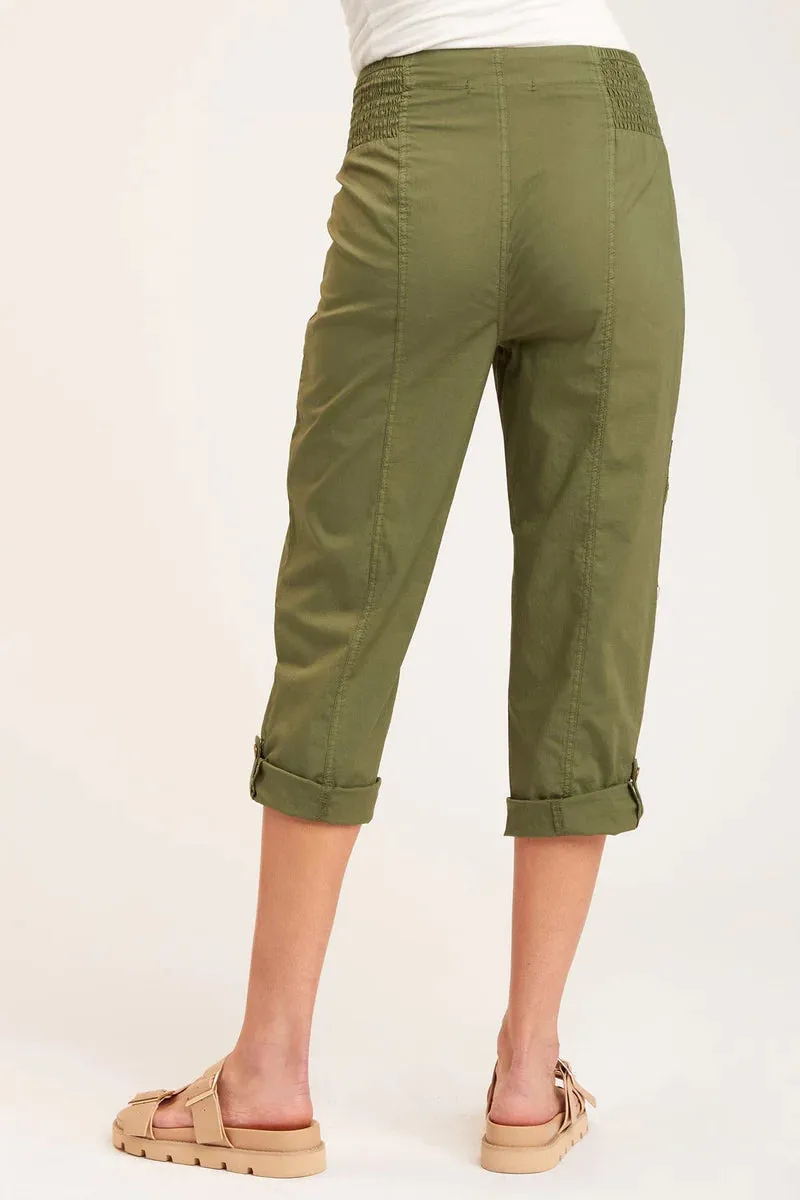 Topper Slim Crop - Dark Everglades