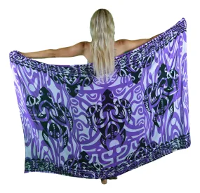 Turtle Sarong | Purple Sarong | Sarong Cover up | Pareo