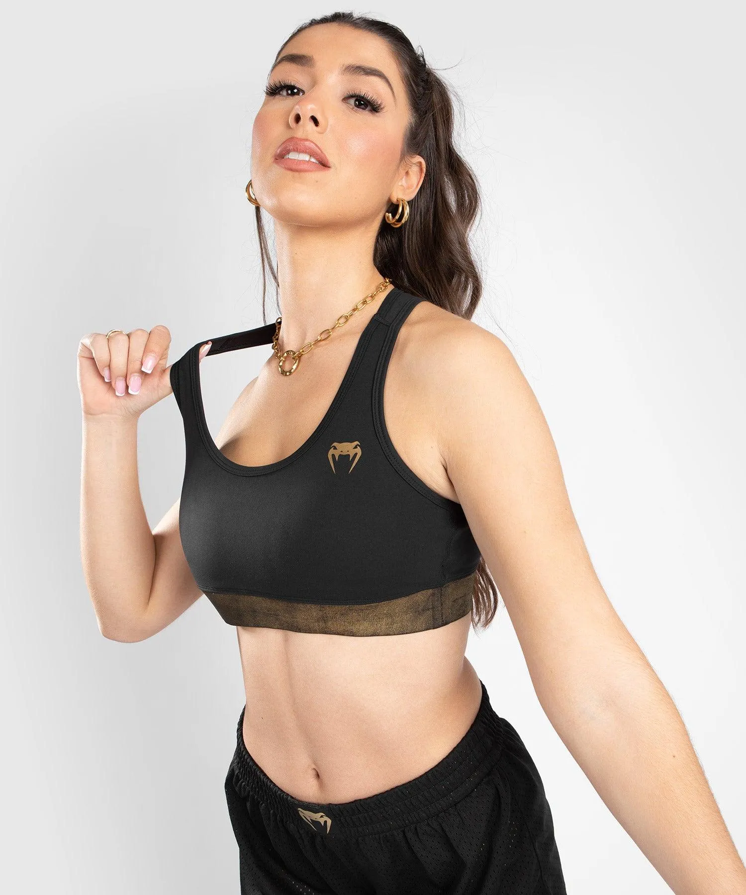 Venum Lightning Sport Bra - Black/Gold