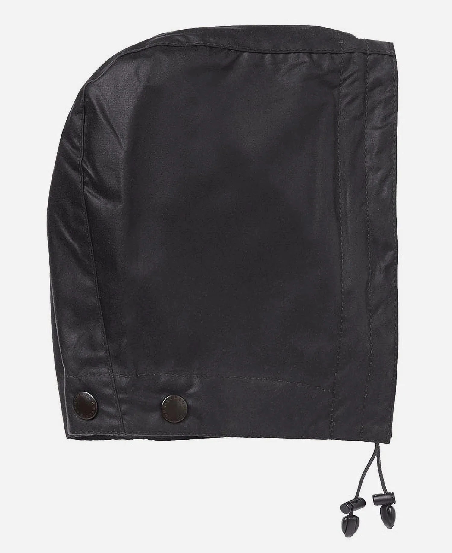 Waxed Cotton Hood - Black