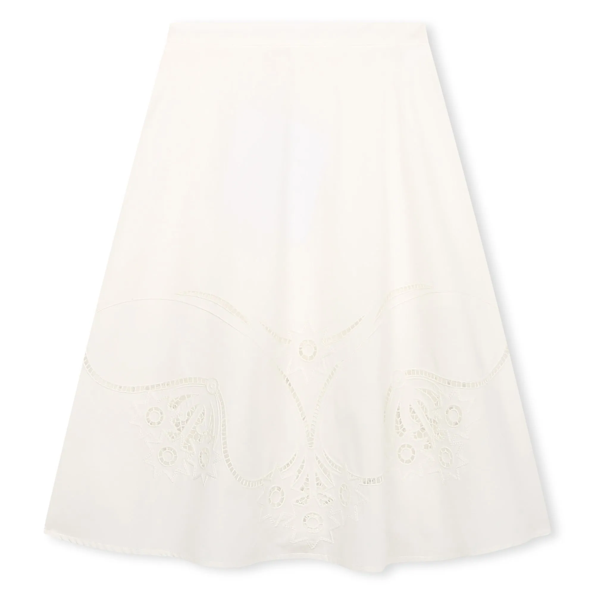 White Mini Me Long Skirt