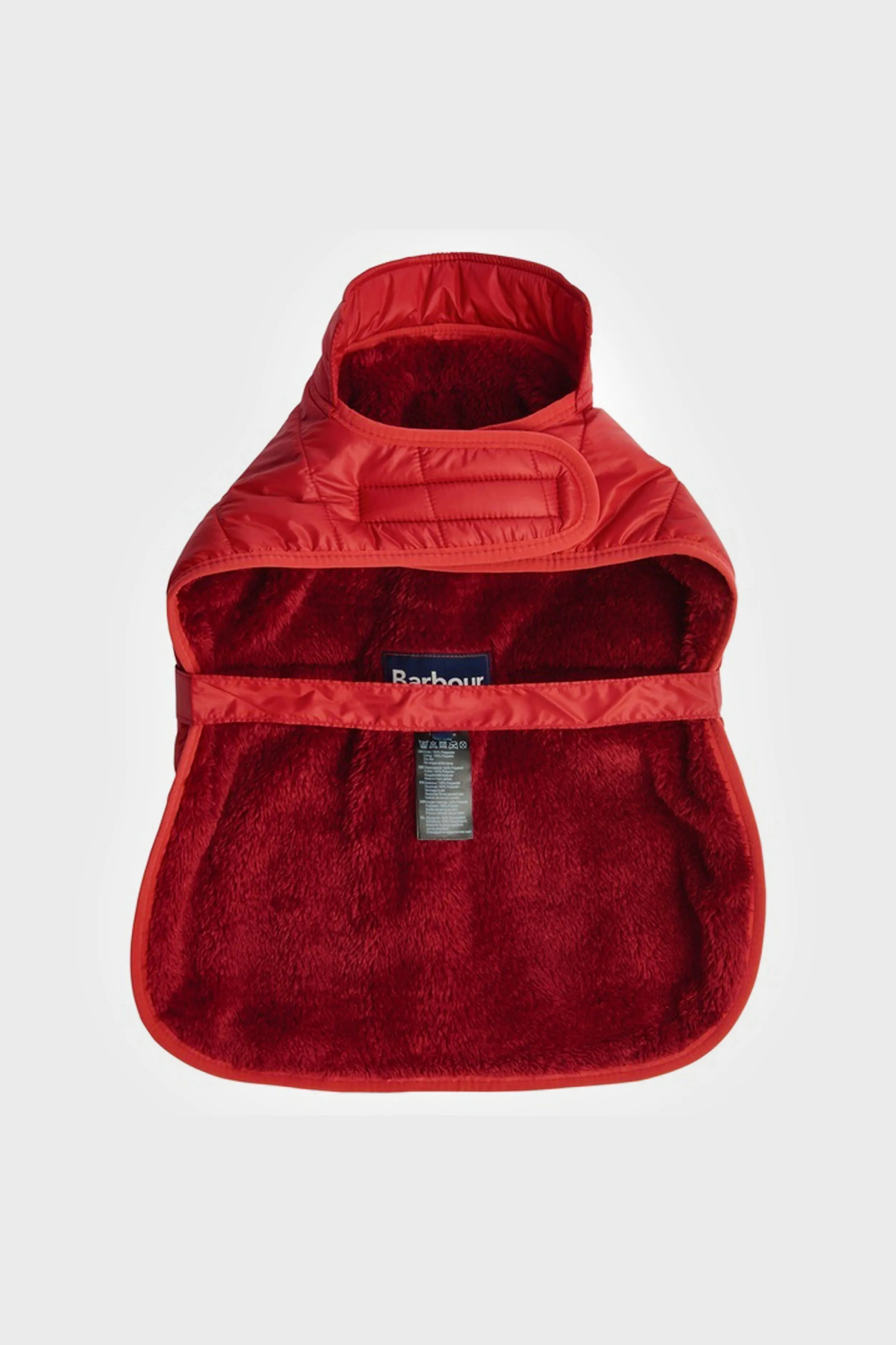 Wine Quilted Dog Coat