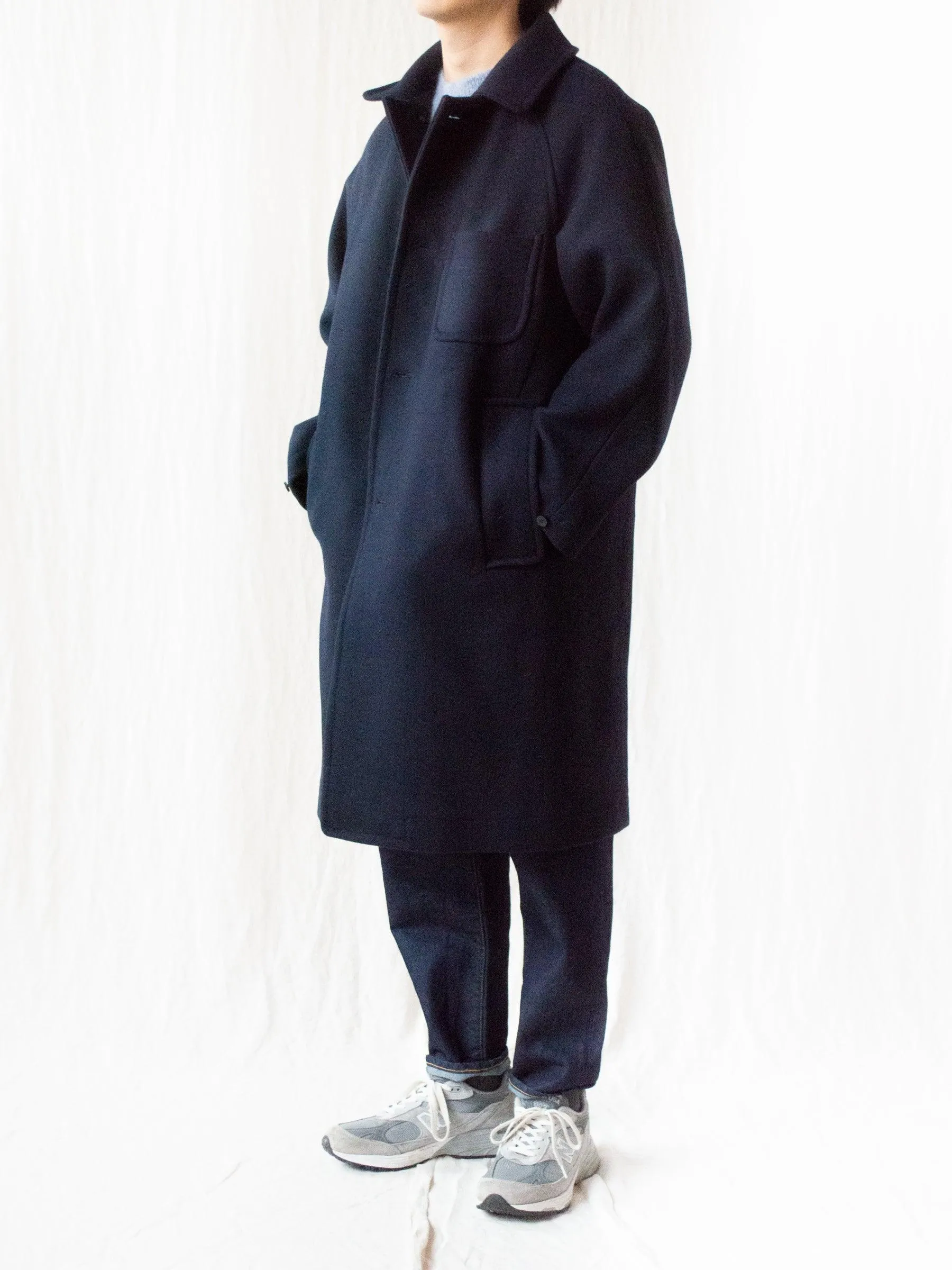 Wool Cashmere Heavy Melton Coat