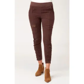 XCVI Women's Cord Malanda Pants XS US 0-2 Brown Sarsaparilla Pull On Stretch NWT